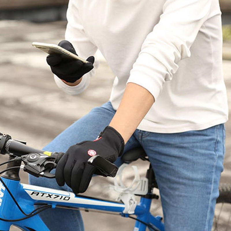 Premium Essential Outdoor Waterproof Gloves Touch Screen Sports Winter Fleece Ski Cycling - Image 3
