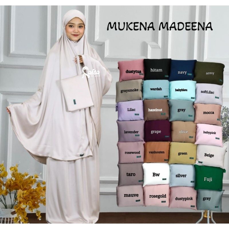 Hijab Must Traveling Mecca Zipper Non Premium Quality Silky Satin Material Nafila - Image 4