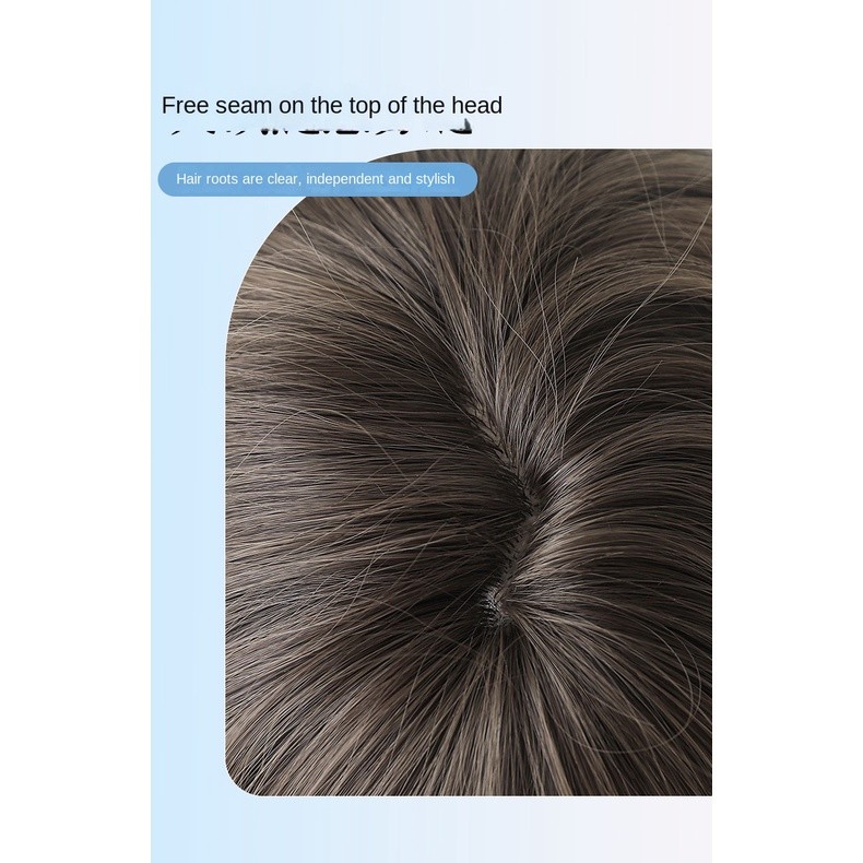 Versatile Multi Wig Female Short Hair Fluffy Natural Wavy Curly Full Headgear Cover Age-Reducing Trimming Wholesale Must - Image 5