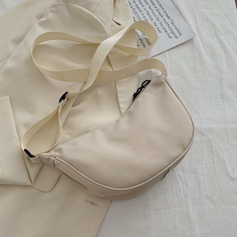 Portable Daily INT Korean Crossbody Bag Sling Uniqlo Ins Fashion Hip Hop Solid Color Shoulder Casual Nylon Underarm S... - Image 4