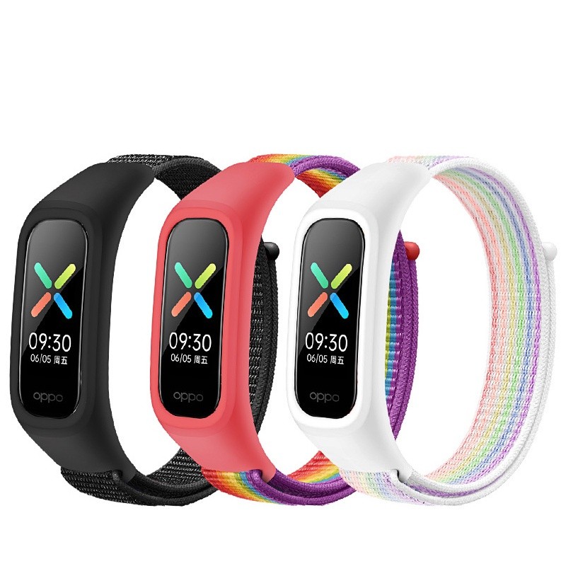 Trendy Fashion Woven Nylon Loop Band Strap OPPO Replacement Wristband - Image 3