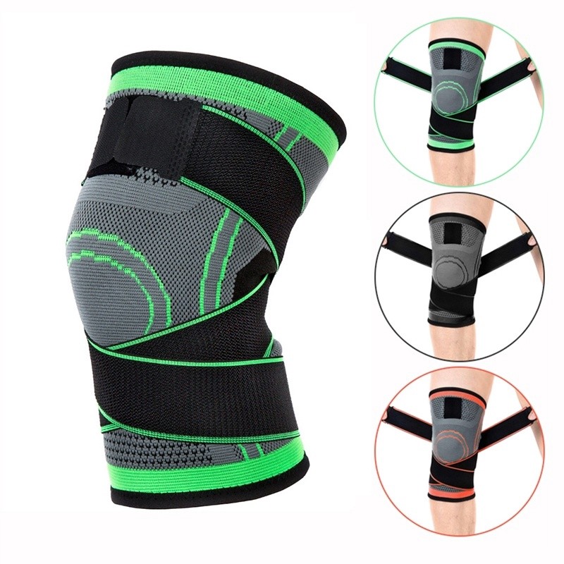 Premium Purpose 1 PCS Adjustable Knee Brace Non-Slip Compression Sleeve Fitness Basketball Hiking Cycling Support - Image 5