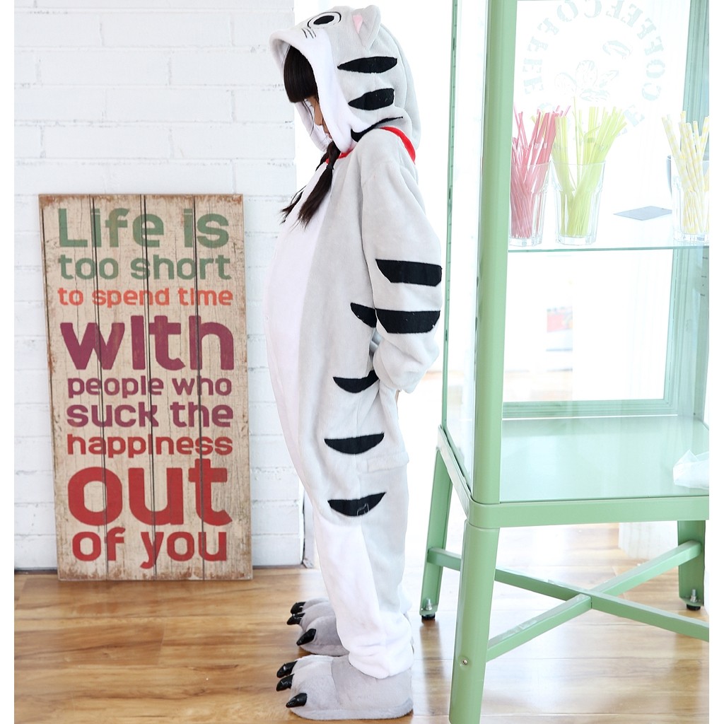 Have Purpose Boys Cute Kigurumi Cheese Cat Cartoon Animal Pajamas Cosplay Costume Kids OnePiece Disguise Pijama Local - Image 3