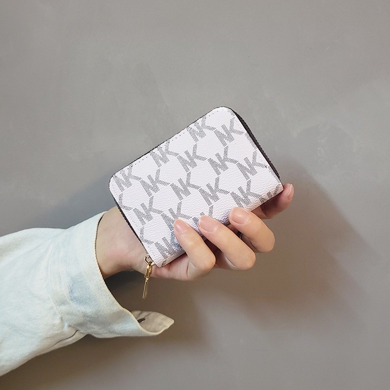 Casual Portable ins NK pattern card case women's fashion zipper multi-card capacity wallet Chic - Image 4