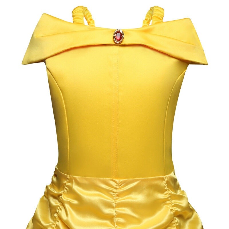 Essential Premium Belle Girls Fancy Dress Up Beauty Beast Kids Child Halloween Costume - Image 3