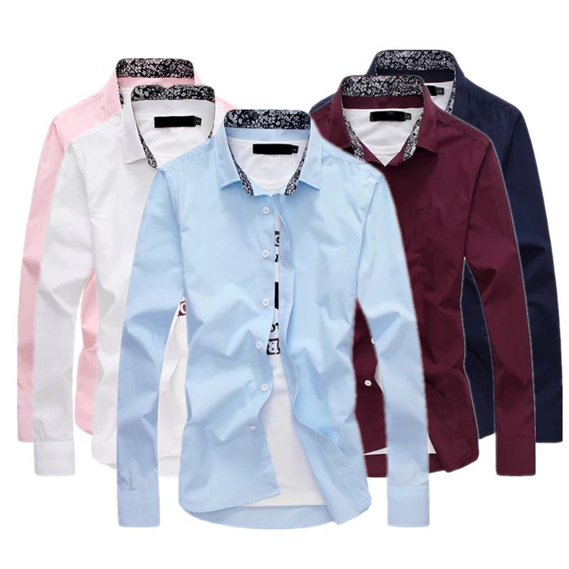 Have Durable 【IN-STOCK️】M-3XL Space Shirt Street Fashion Men Floral Long sleeve business slim fit baju murah le... - Image 3