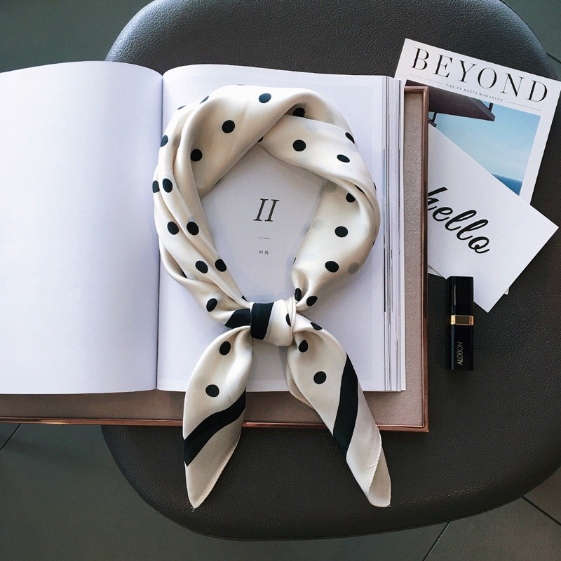 Must Quality Aibins 27.55inch Silk Square Scarf Multifunctional Air Hostess Women's Fashion Decorative Accessory Brea... - Image 4