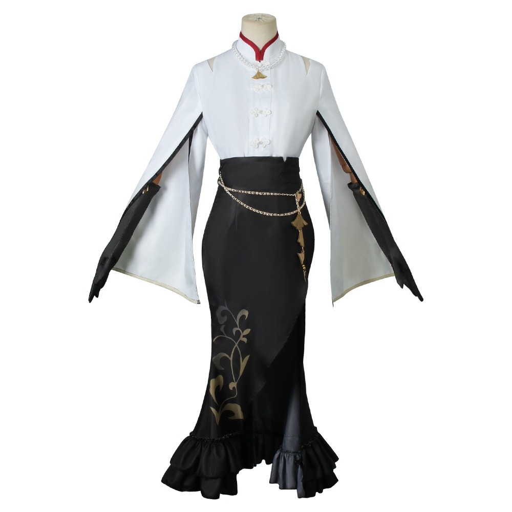 Food Meal 2023 Genshin Impact Ningguang Yelan Pizza Hut Cosplay Wig Anime Game Clothes Full Set Hallow - Image 4