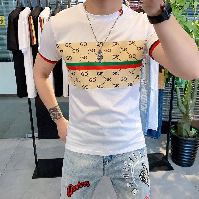 Durable Premium baju tshirt lelaki lengan panjang Ais Sutera Pendek Sleeve T-Shirt Laki-laki 2021 Summer New Station ... - Image 3