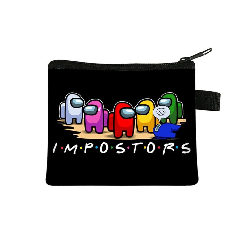 Chic Fashion Among Us Coin Wallet Student Boys Girls Card Bag Pocket Change Purse Mini Kids Cartoons Travel - Image 2