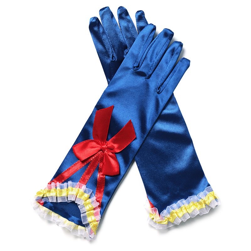 Purpose Multi Girl Snow White Gloves Dress up Party Supplies Princess Cosplay Costume Elsa Anna - Image 3