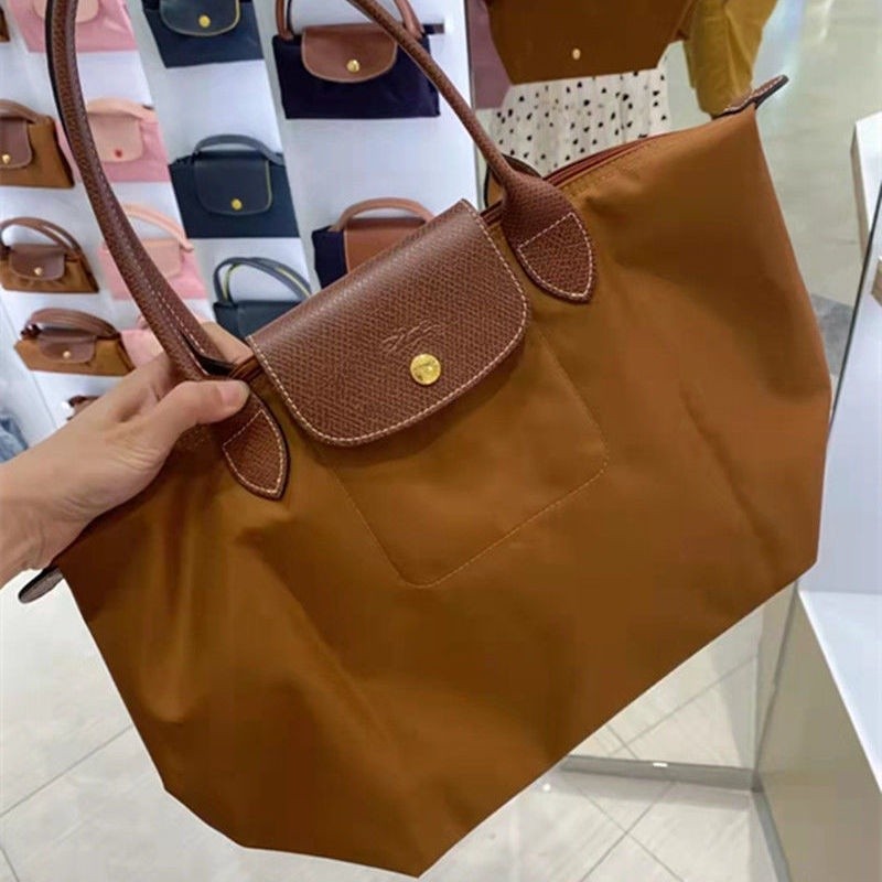 Accessory Casual French War horse leather women's bag long handle single shoulder handbag waterproof nylon travel dum... - Image 2