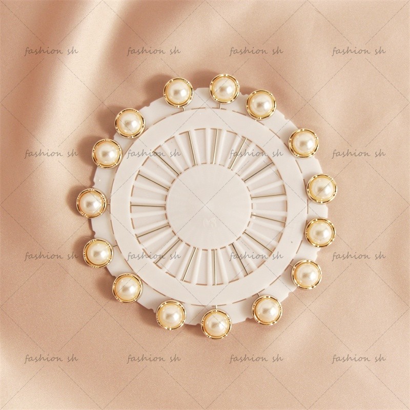 Essential Quality 15pcs high-quality pearl brooch Muslim long needle alloy crystal accessories Purpose Reliable - Image 5