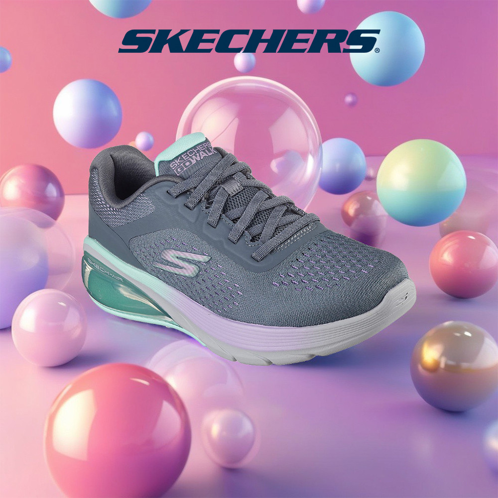Skechers Online Exclusive Women GOwalk Air 3.0 Ree Walking Shoes - 124375-GYMT Air-Cooled Goga Mat Kasut Sneaker SALE