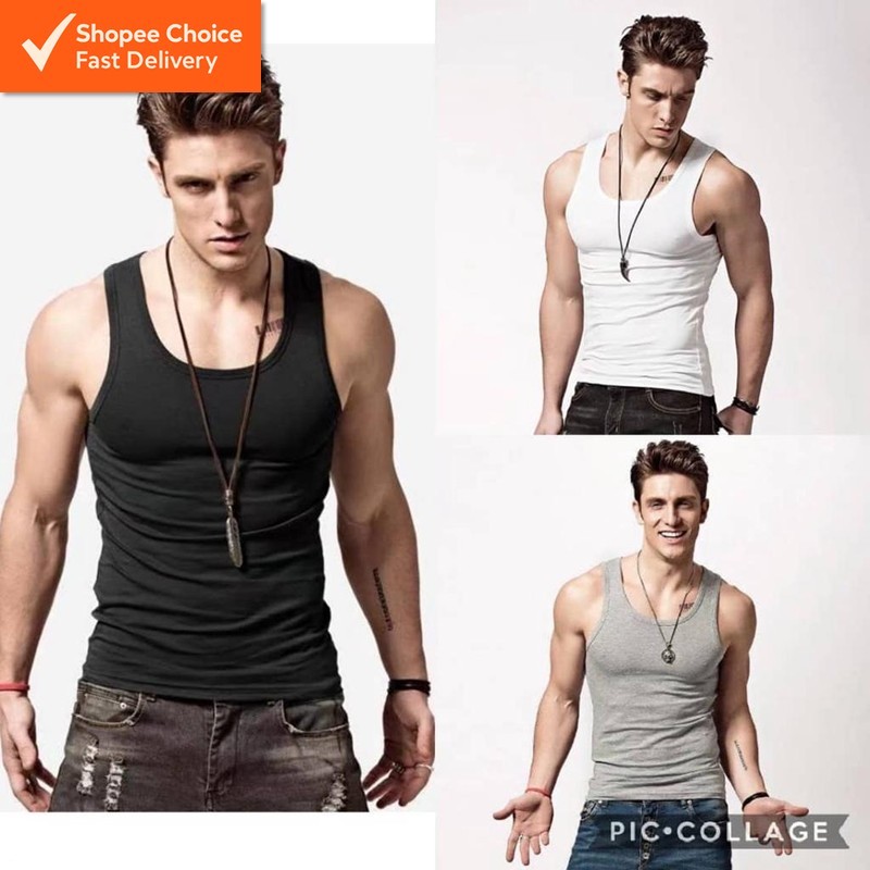 Active Fit Men's Cotton Gym Singlet Tank Top - Comfortable, Breathable, Perfect for Workouts and Casual Wear