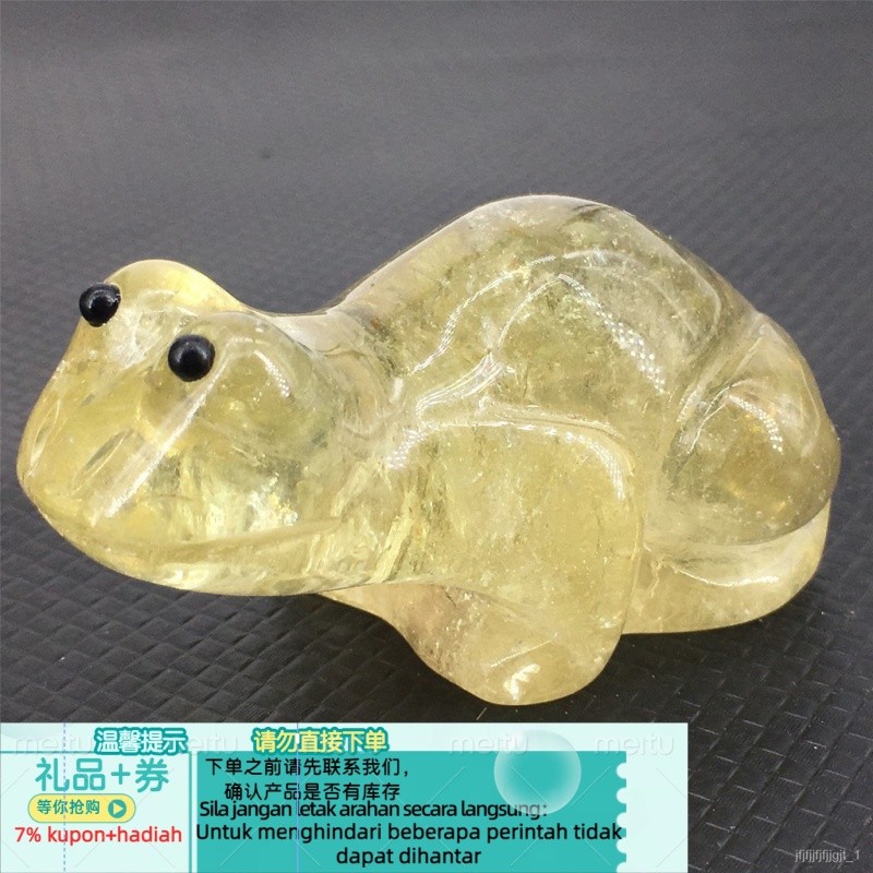 QWholesale Natural Crystal Carving a Variety of Crystal Frog Figurine Collection Crafts Small Ornaments