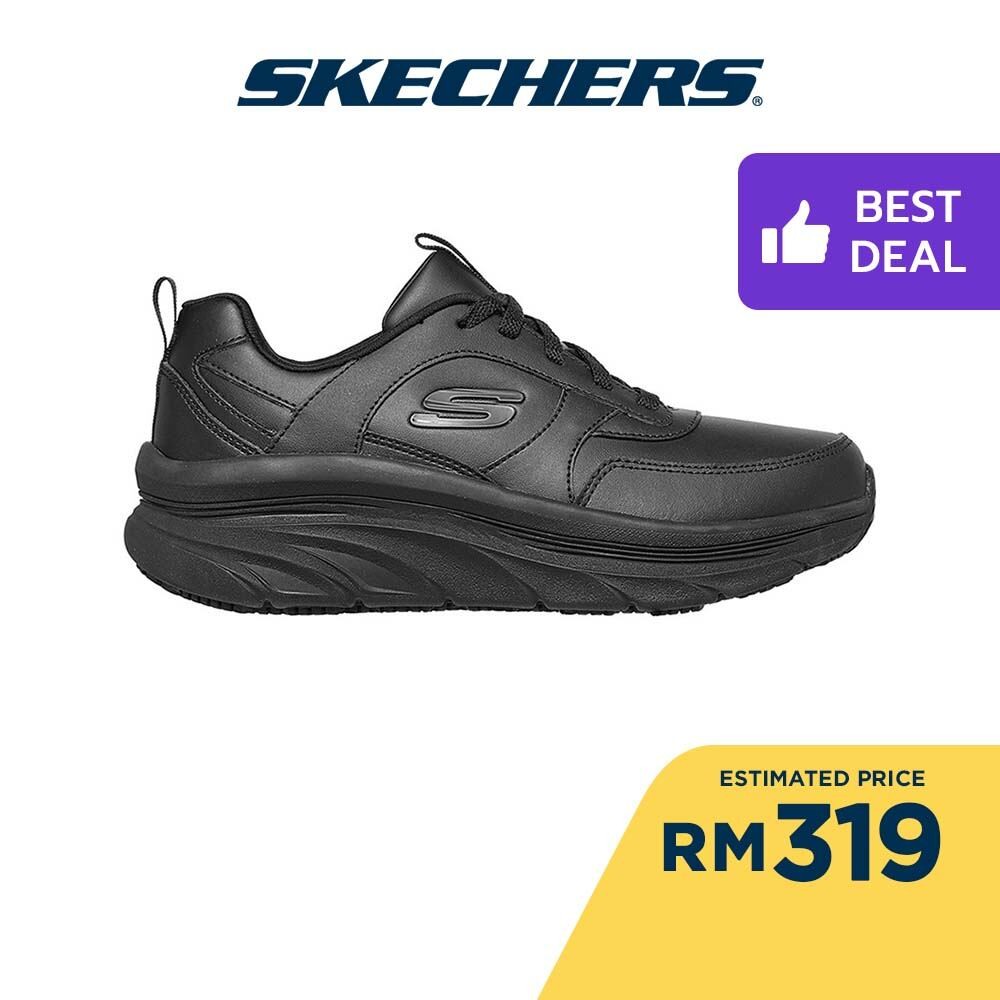 Skechers Women Work D'Lux Walker Slip Resistant Work Shoes - 108018-BLK Memory Foam Kasut Sneaker, Kerja, Perempuan