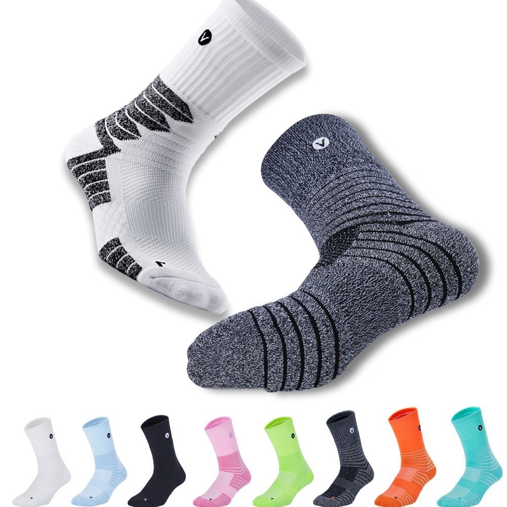 Multi Essential Veidoorn Thick Stretchable Socks Large Size Hiking Running Stokin Anti Slip Football Soccer Stocking ... - Image 5