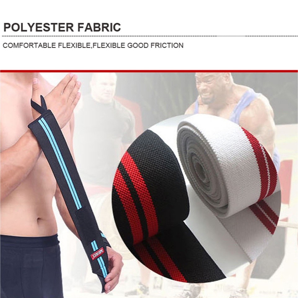 Daily Accessory AOLIKES Bar Grip Barbell Straps Wraps Hand Wrap Gym Weightlifting Wrist Training Weight Lifting Glove... - Image 4