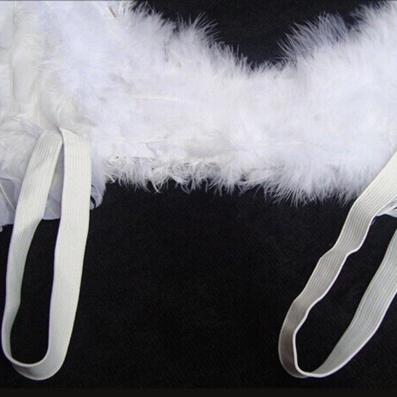 Cosplay Halloween Angel Feather Wing Costume Dress Up Apparel Adult Children