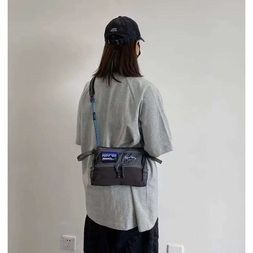 Casual Style Outdoor Plaid Fly Fishing Chest Bag Street Shoulder Waterproof Crossbody Travel Trendy - Image 5