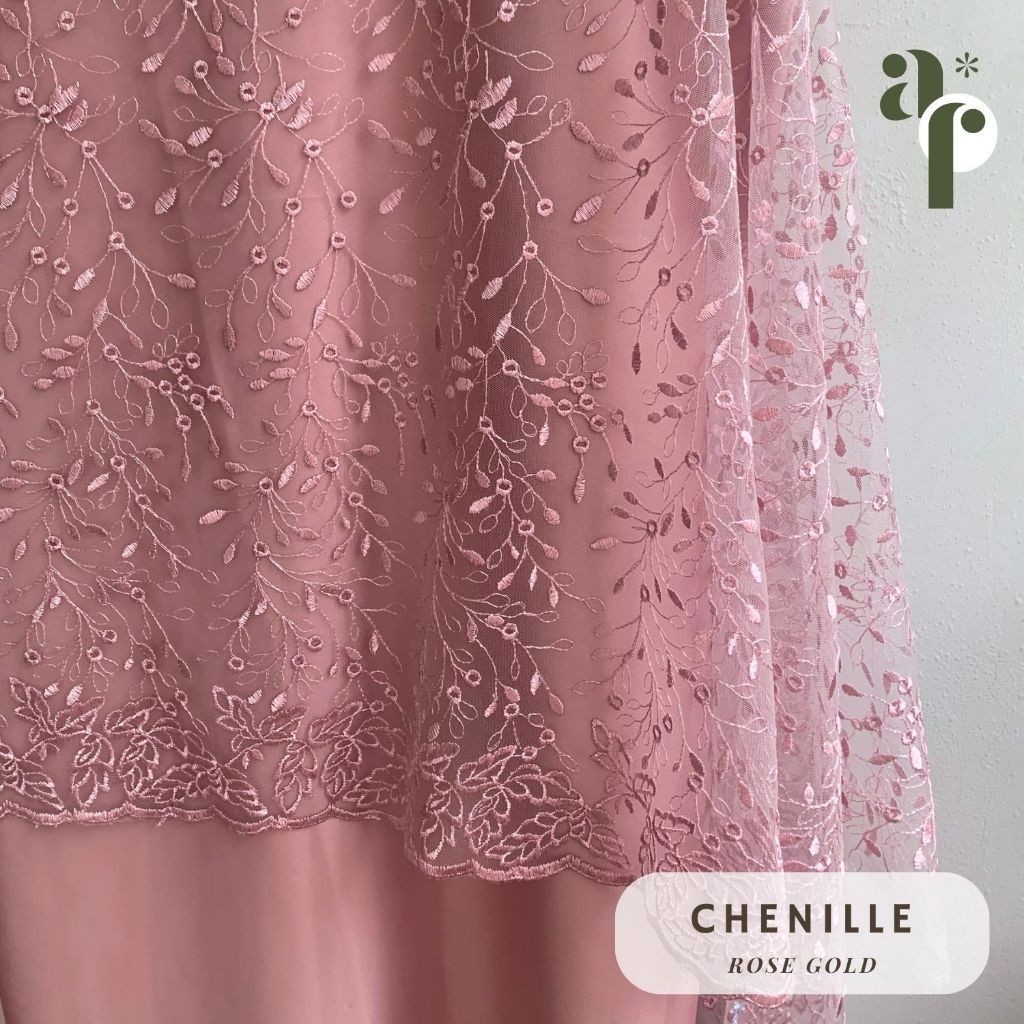 Multi Have 1⁄2 meter Premium Brocade Fabric/French Tile Material Kebaya Chenille Motif Durable - Image 5