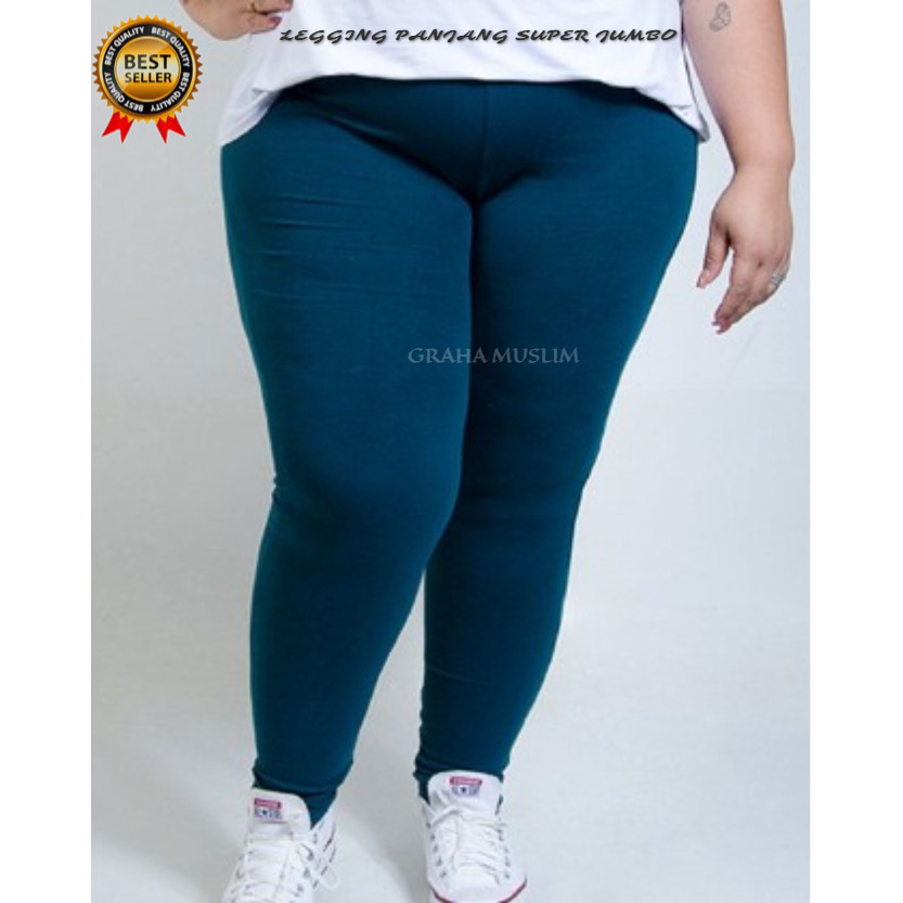 Super JUMBO Long Leggings PREMIUM Spandex Material Size XXL XXXL Polos BB 80KG - 120kg