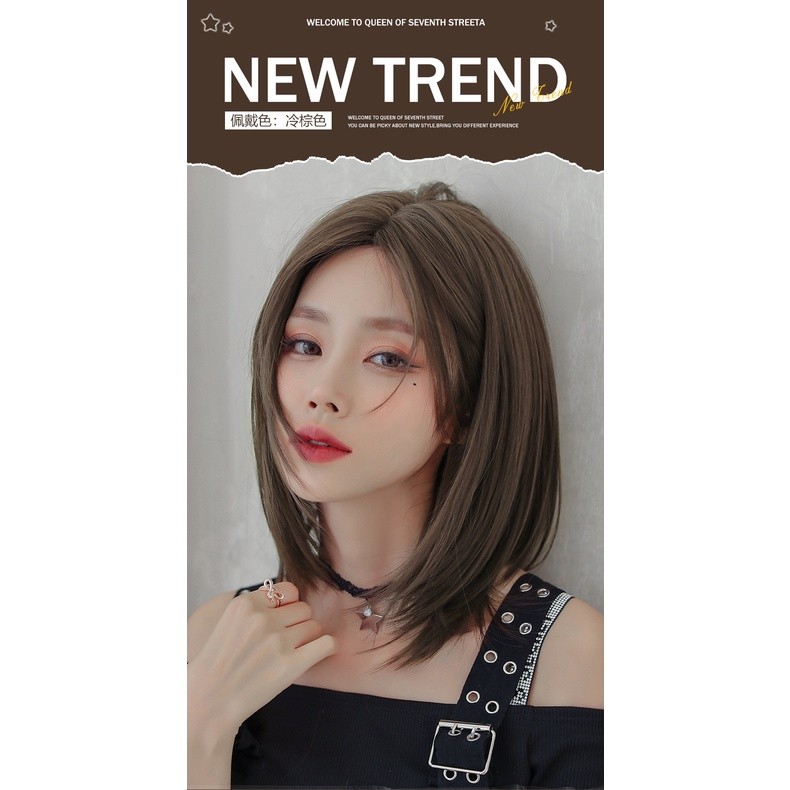 Premium Have D-119Wig Women's Mid-length Hair Trimming Short Straight Manufacturers Wig Collarbone Leng