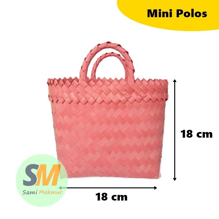 Chic Daily Plain Mini Plastic Woven Bag/Tote Bag Hampers Birthday Parcel Souvenir Snack Fashion Style - Image 5