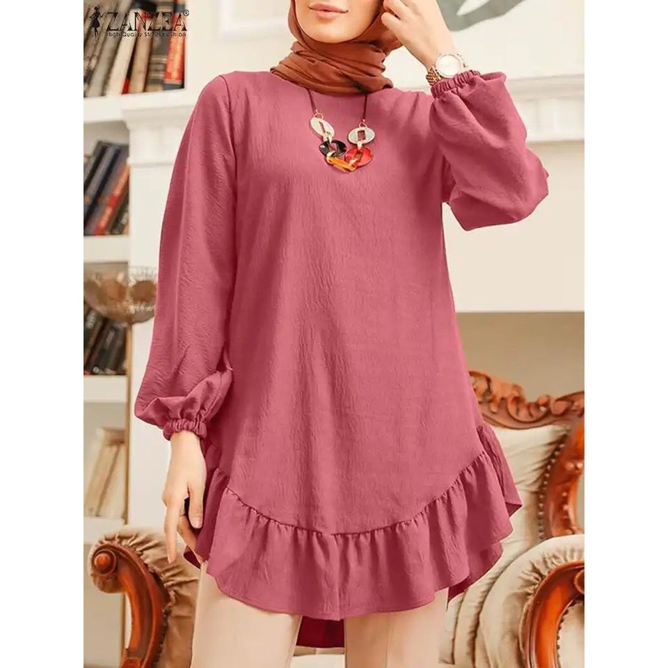 Durable Essential Tunic Plain BASIC Long Sleeve Latest Bottom REMPEL MODEL Reliable - Image 4
