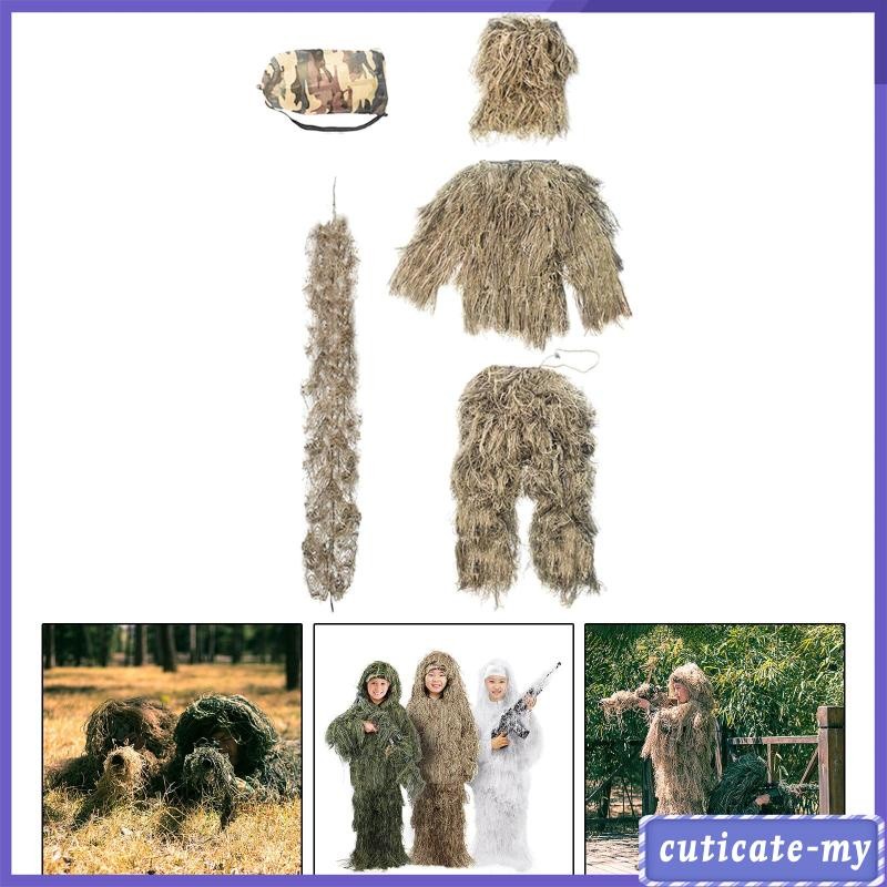 Have Essential Children Ghillie Suit Disguise Combat Wargame Photography Forest Quality