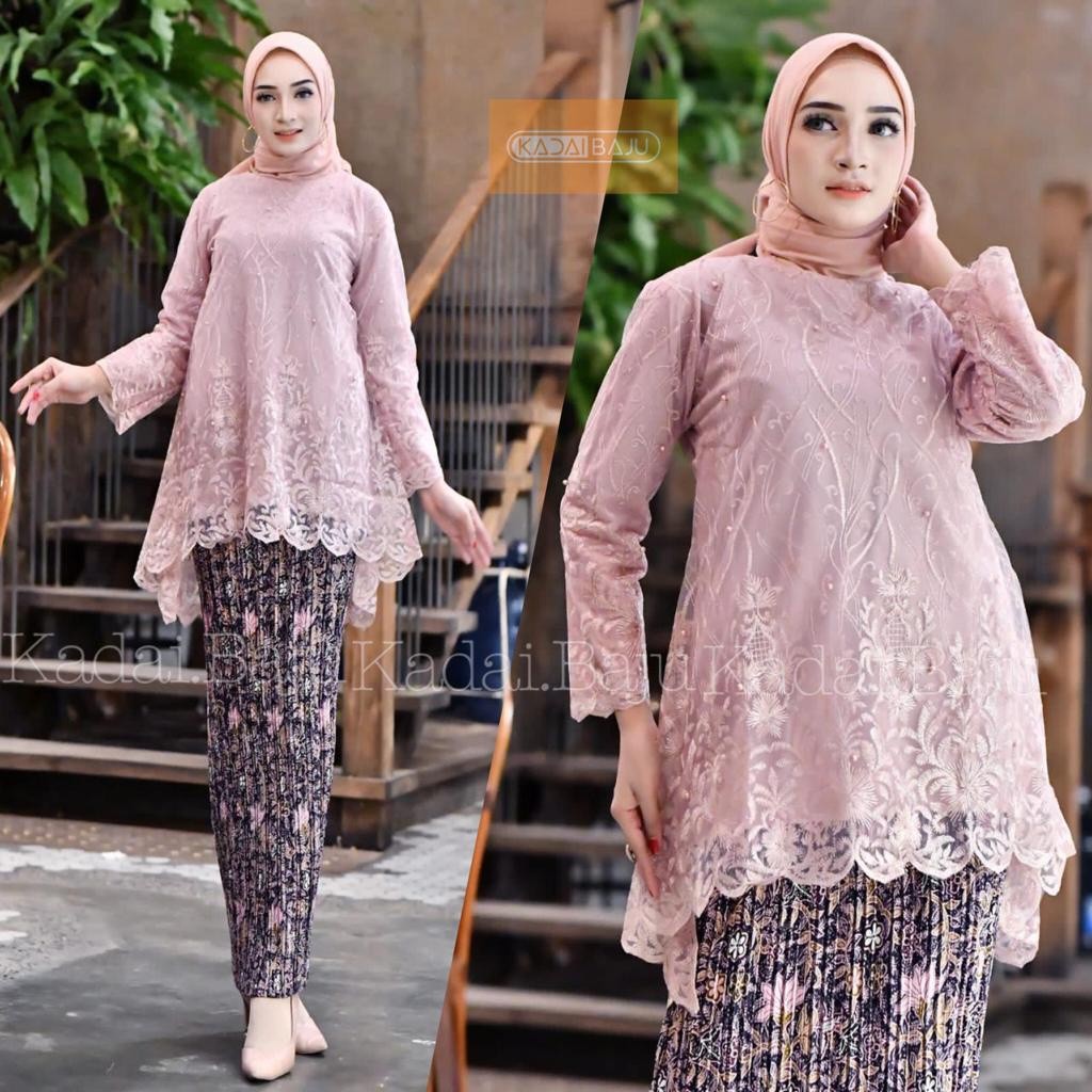 Essential Quality Raya Tunic kebaya blouse | Modern Beautiful Fashionable Tunik - Image 4