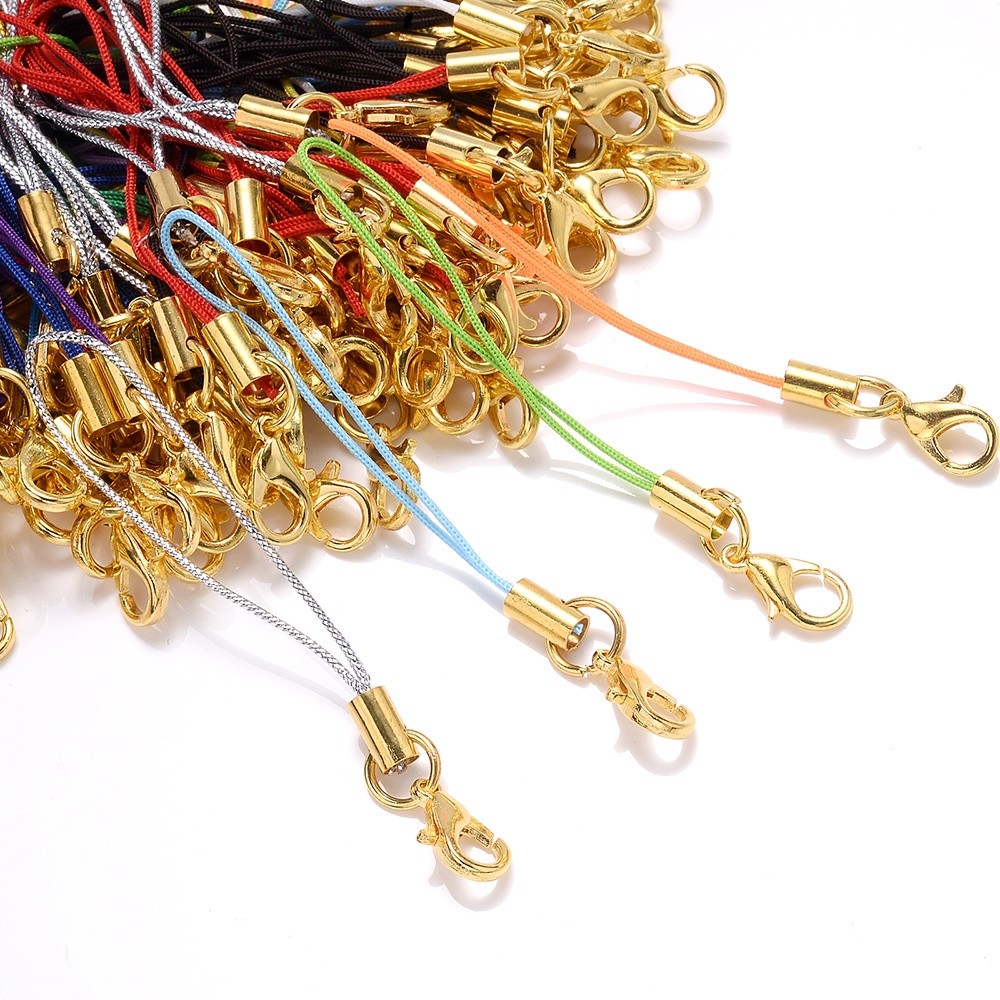 Chic Fashion 10Pcs 70mm colorful Lobster Clasp Polyester Cord Lanyard Lariat Strap Cords Cell Phone Mobile Craft DIY ... - Image 5