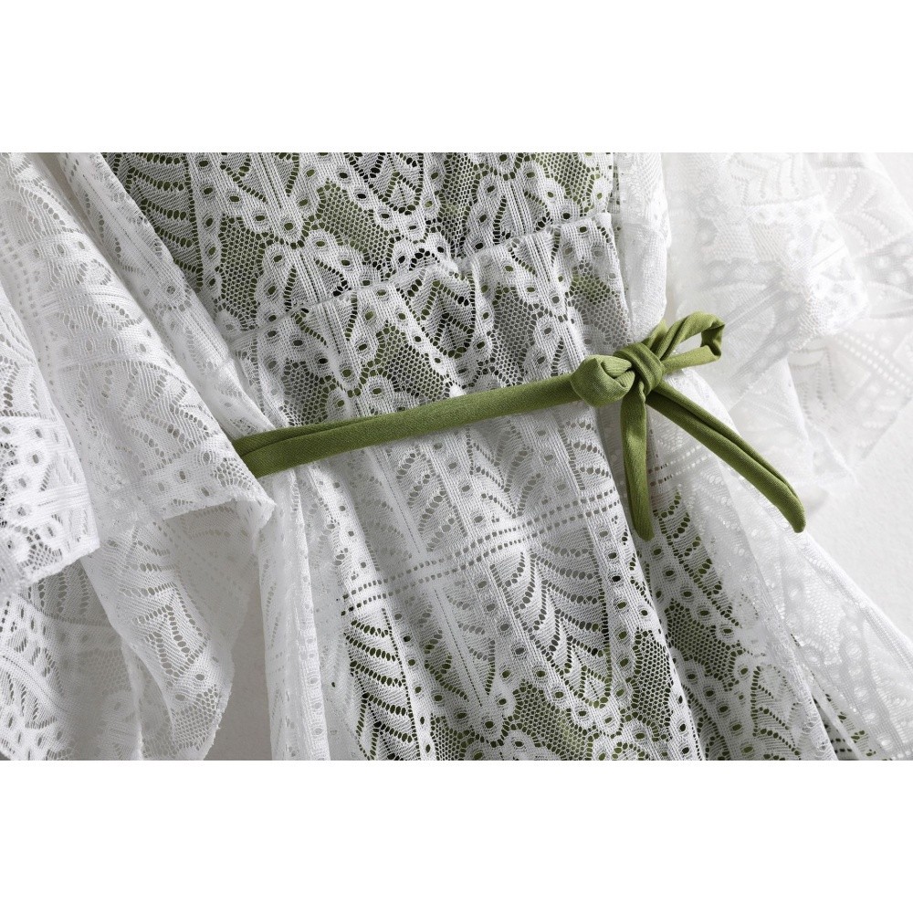 Fashion Lady Three-Piece Swimsuit Split Chest Gathered Bikini Lady L Sunscreen Blouse Hot Spring Tankini