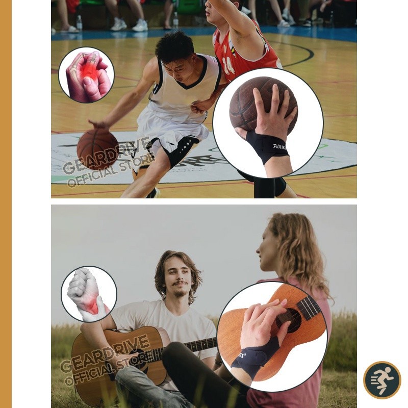 Elegant Digital GEARDRIVE 1Piece Thumb Wrist Tendon Sheath Sprains Brace Support Sport Work Protection Wrap Protector - Image 4