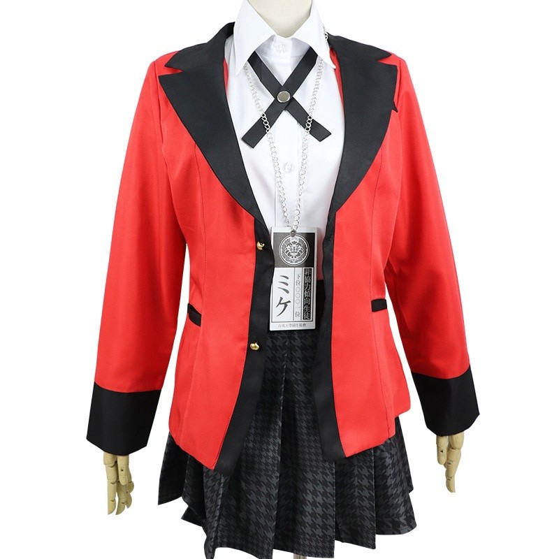 Multi Quality SHIP FAST!! full set Anime Kakegurui Cosplay Jabami Yumeko Costumes Japanese School Girls Uniform - Image 4