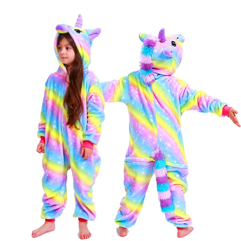 Essential Multi Children Warm One-Piece Pajamas Kids Girls Boys Cute Unicorn Cartoon Animals Sleepwear Clothes Versat... - Image 4