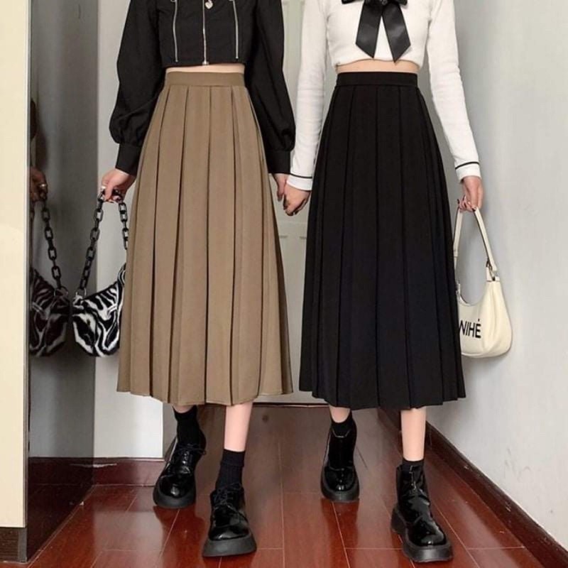 Versatile Quality Long Pleated Skirt Super tennis Have - Image 4