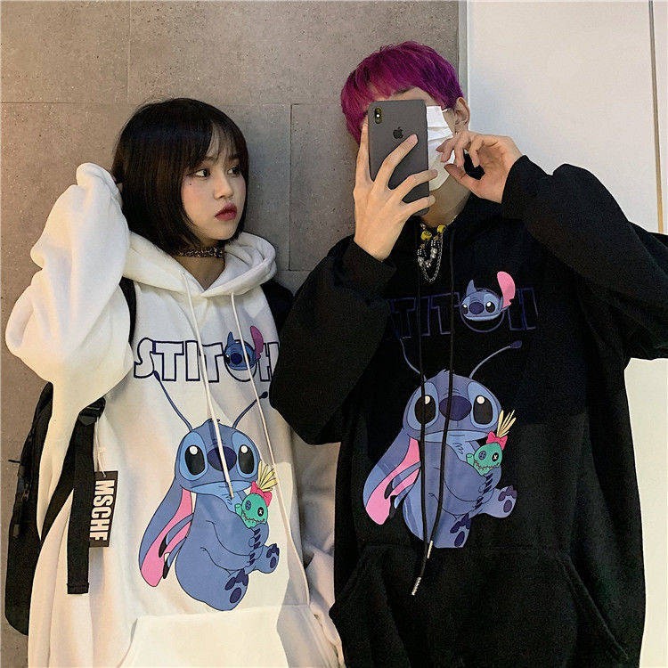 Quality Premium [] baju couple murah panjang sweet Autumn dan Winter ditambah Velvet Hooded S.weater L.elaki Wanita Ver - Image 3