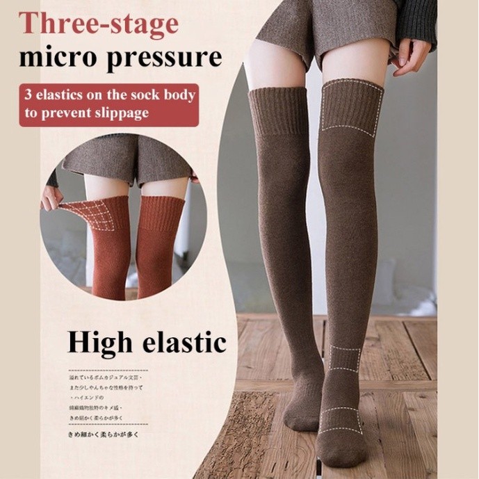 Purpose Durable Warm leg beautify Long Stockings/Women's thermal stockings/ Winter fleece over knee socks Must Have - Image 5