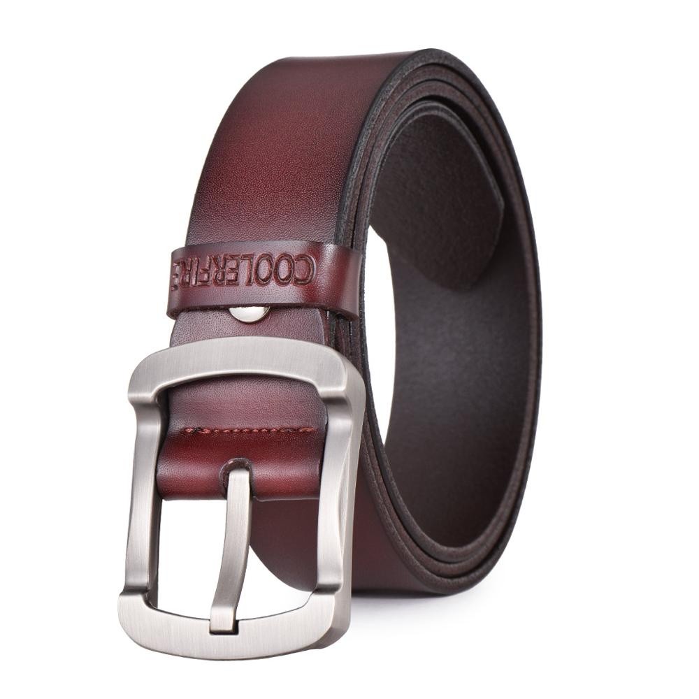 Trendy Travel Coolerfire 2017 fashion cowhide leather belt men black jeans strap male vintage casual belts HQ024 Daily - Image 5
