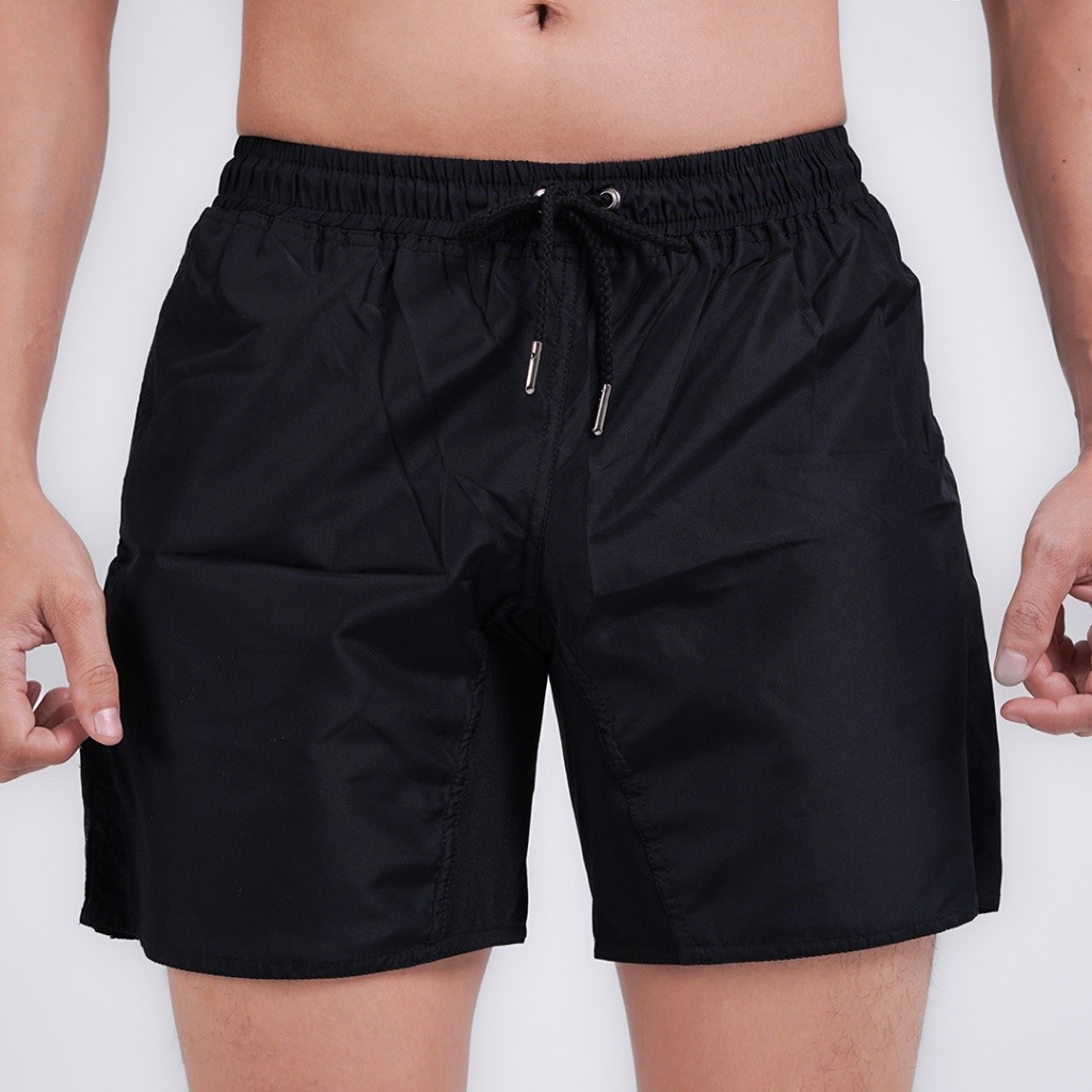 Premium Purpose Terrel sportswear basic short black celana pendek olah raga dry fit lari running gym y1 - Image 3