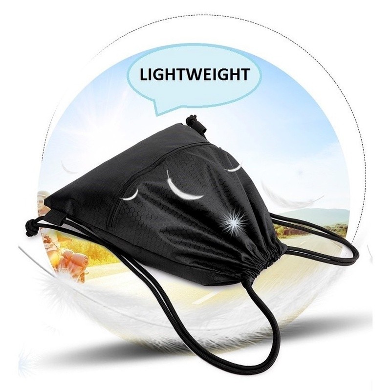 Portable Chic Waterproof Drawstring Bag Sports Backpack Haversack Travel Bags Shoe Basketball Compact Lightweight - Image 5