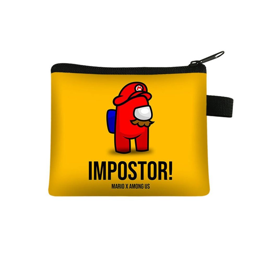 Casual Style JONY Birthday Gift Among Us Coin Bag Boys Teens Zipper Pocket Kids Pouch Cartoons Pattern Game Wallet Sm... - Image 5