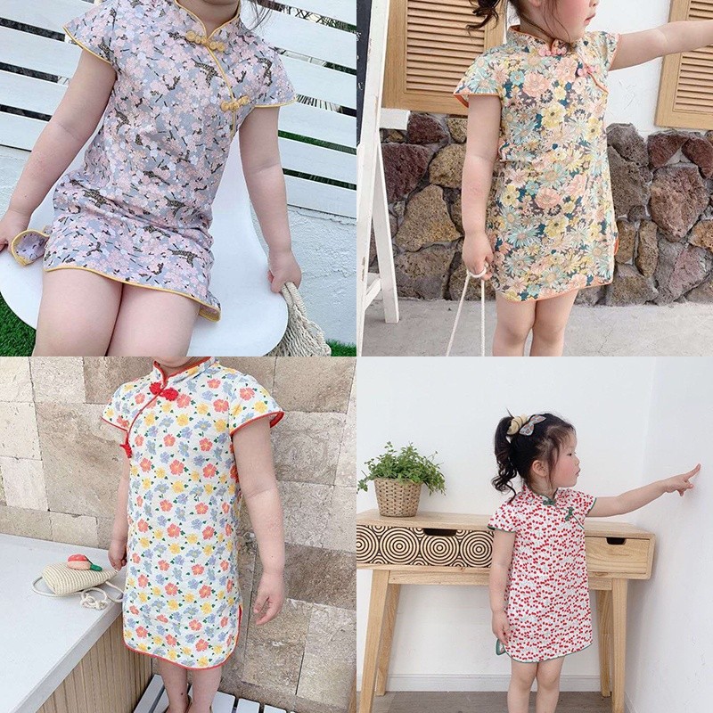 Durable Multi CNY Baby Girls Cheongsam Dress Retro Multicolor Chinese New Year Princess Spring Festival Dresses Quali... - Image 5