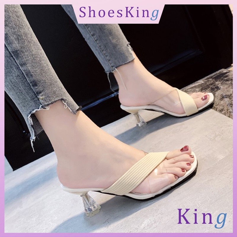 Active Comfort ShoesKing Transparent cross high heels Training Fitness - Image 5