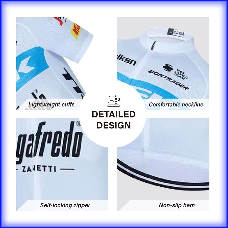 Durable Quality 【New Arrival】TREK cycling jersey wear summer breathable short-sleeved Back pocket bike set Tops S... - Image 3