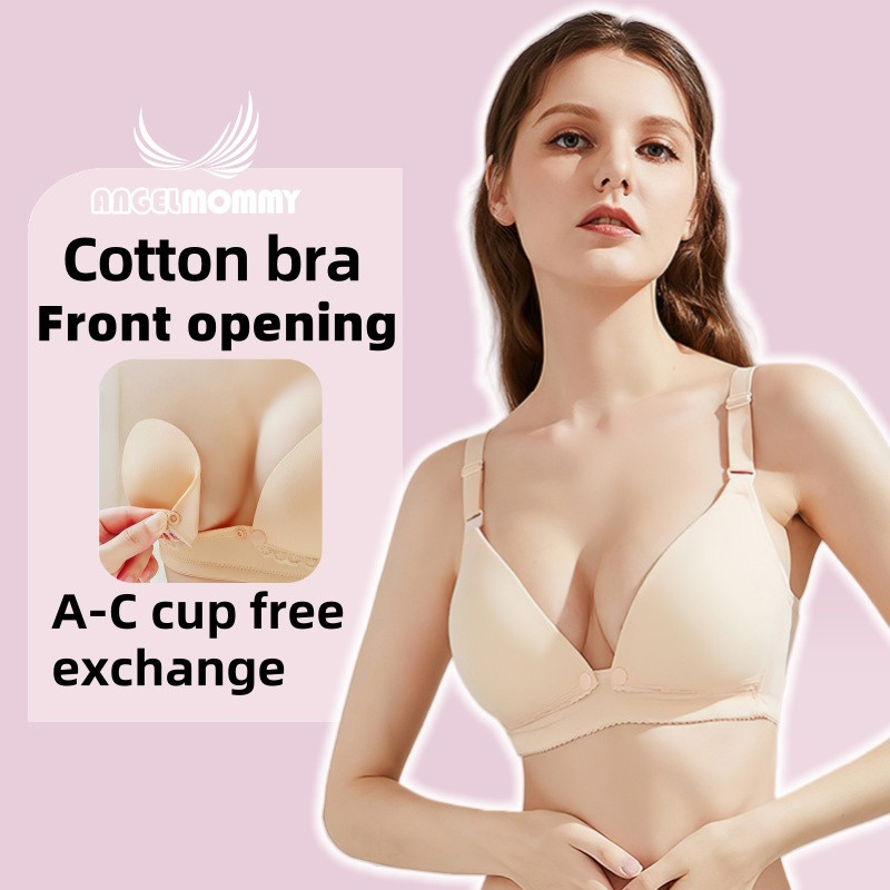 Women Nursing Maternity Breastfeeding Bra Women Push Up Maternity Underwear Front Opening Buckle Bra 518