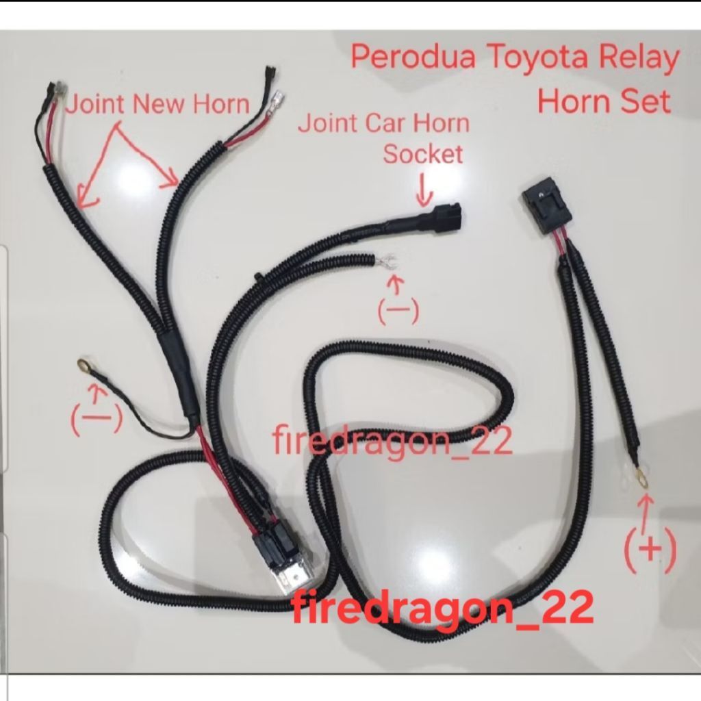 Perodua Toyota Honda Horn Relay Wiring Kit Perodua Toyota Honda Wayar Relay Hon Car Horn Relay Perodua Myvi Toyota Honda