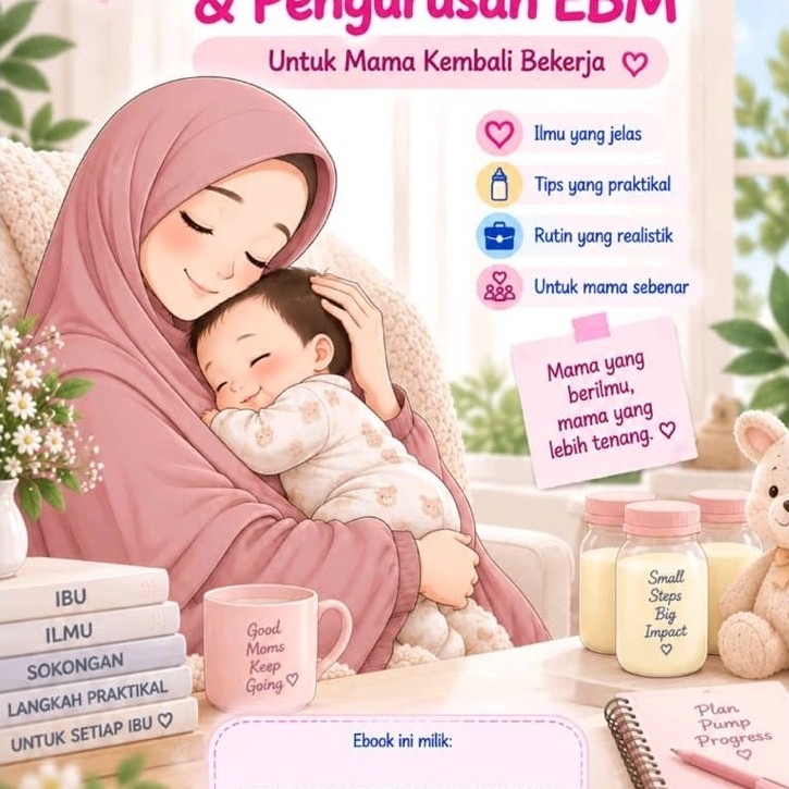 Ebook Penyusyan Ibu & Pengurusan EBM untuk Mama Kembali Bekerja  |  Tips Praktikal dan Ilmu yang Jelas